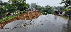 Roads and infrastructure devastation by Cyclone Freddy (credit UNICEF Malawi).